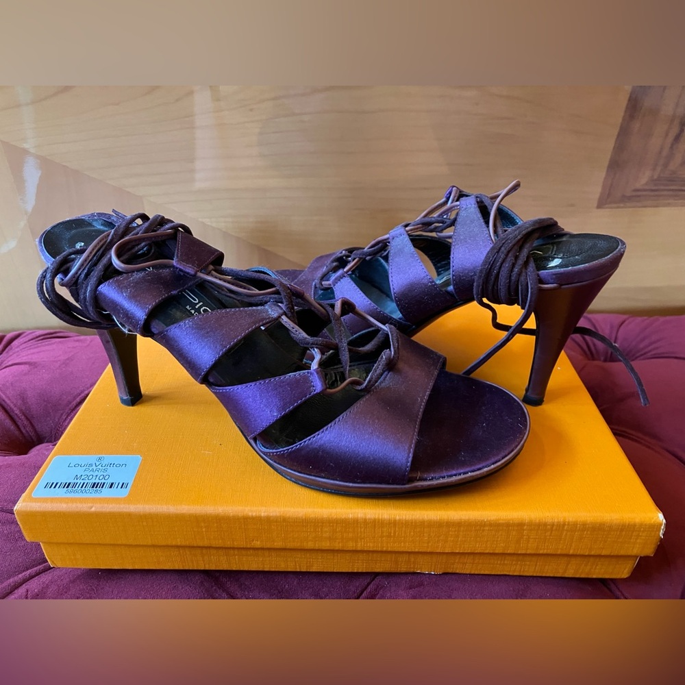 Via Spiga Purple Heels Elegant Design